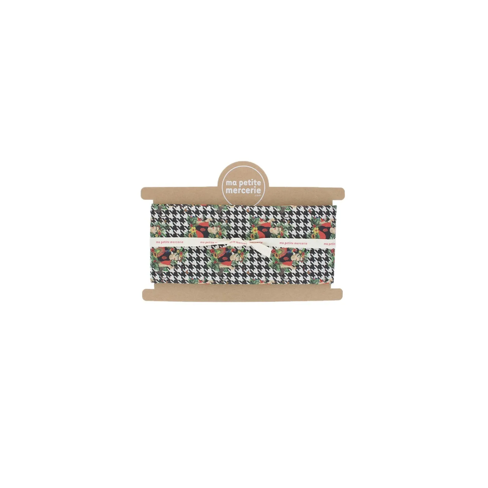 Coupon tissu coton cretonne Frida Kahlo Pintora - noir (50 cm x 140 cm)