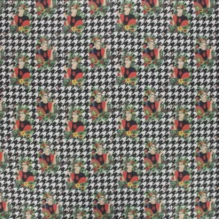 Coupon tissu coton cretonne Frida Kahlo Pintora - noir (50 cm x 140 cm)
