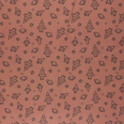 Coupon tissu coton cretonne Houston - rouille (50 cm x 140 cm)