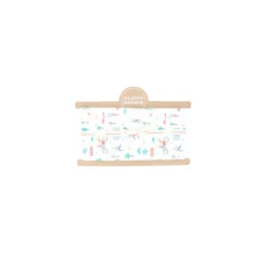 Coupon tissu coton cretonne Journée au parc - blanc (50 cm x 140 cm)