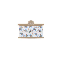Coupon tissu coton cretonne Pocoyo - blanc (50 cm x 150 cm)