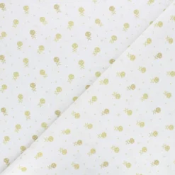 Coupon tissu coton cretonne Skully - moutarde (50 cm x 150 cm)