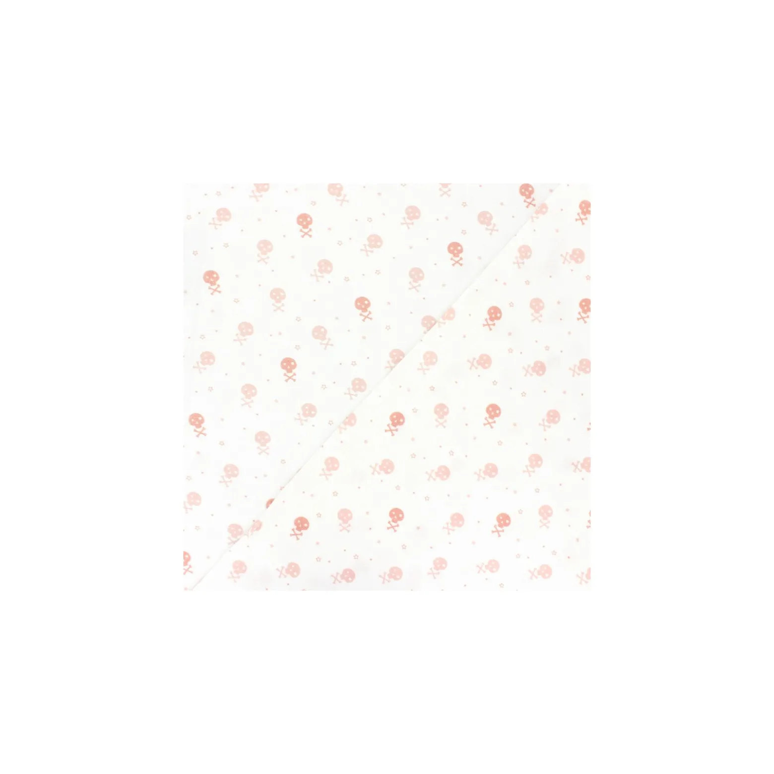 Coupon tissu coton cretonne Skully - rose (50 cm x 150 cm)