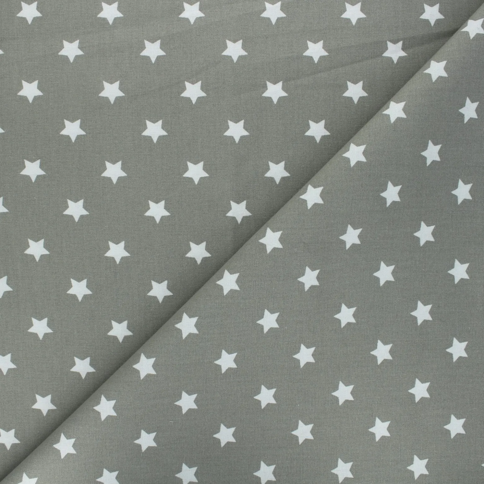 Coupon tissu coton étoiles - argile (50 cm x 150 cm)