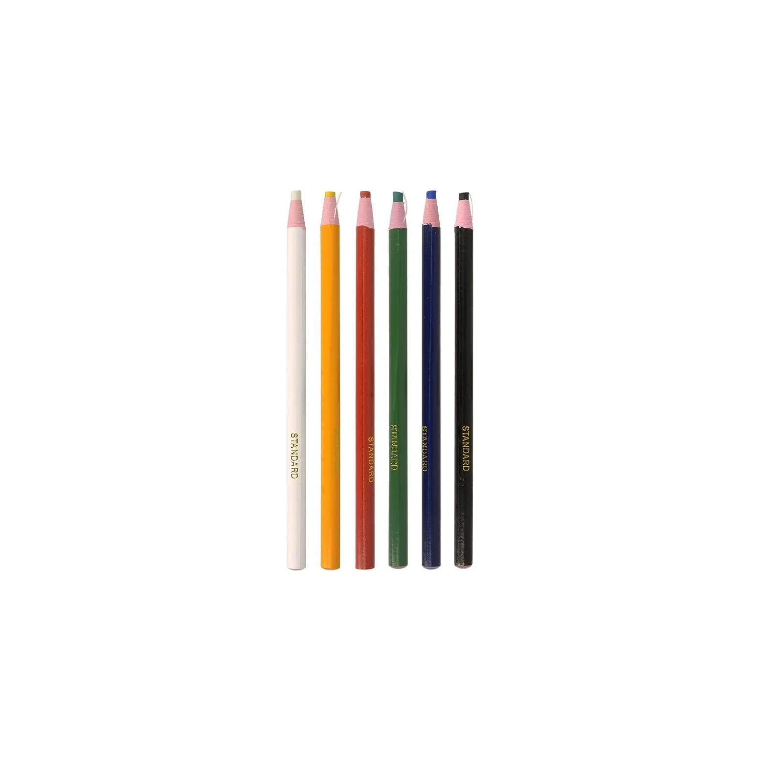 Crayon craie taille facile - multicolore - lot de 6