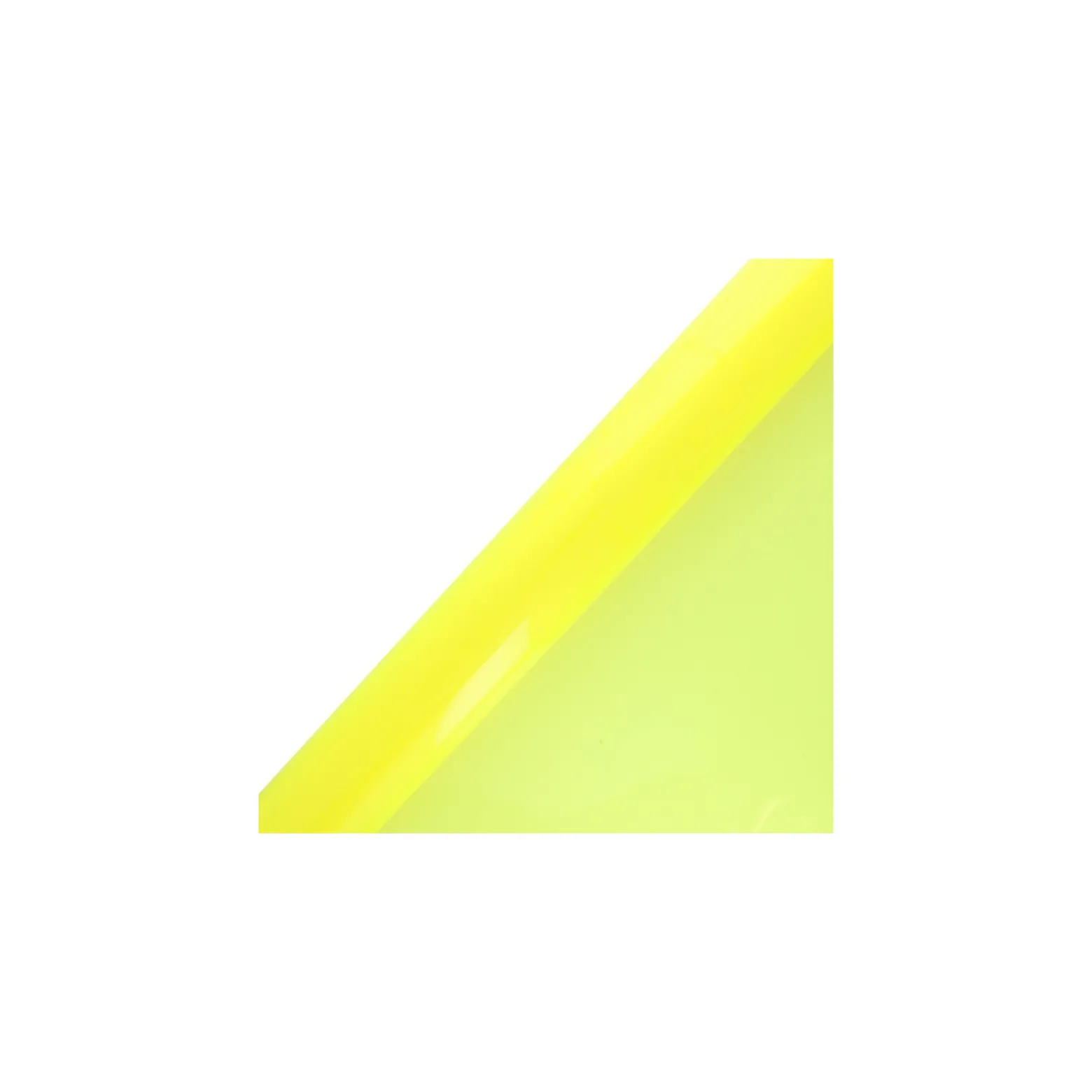 Cristal transparent 60/100 - jaune - Coupon de 10cm