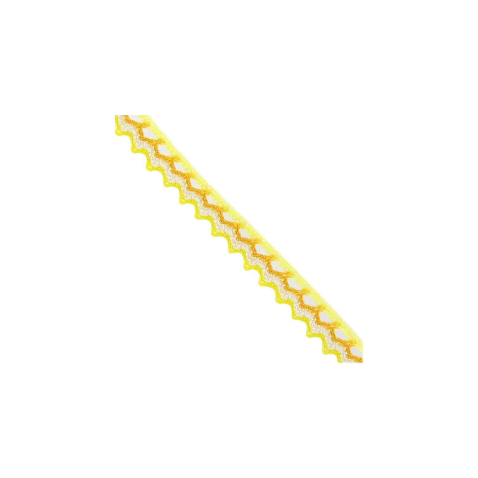 Dentelle multicolore jaune