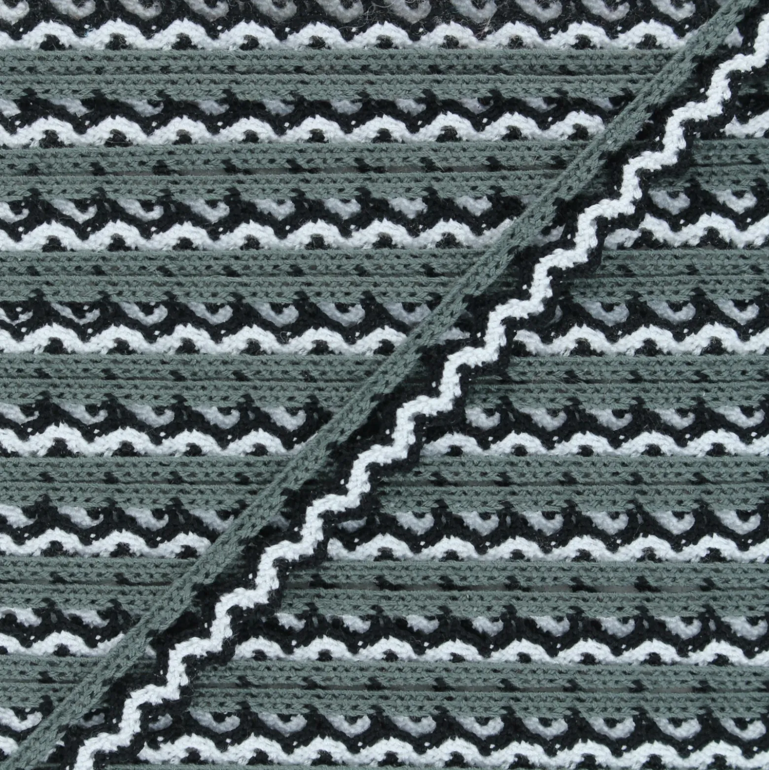 Dentelle multicolore noir et blanc