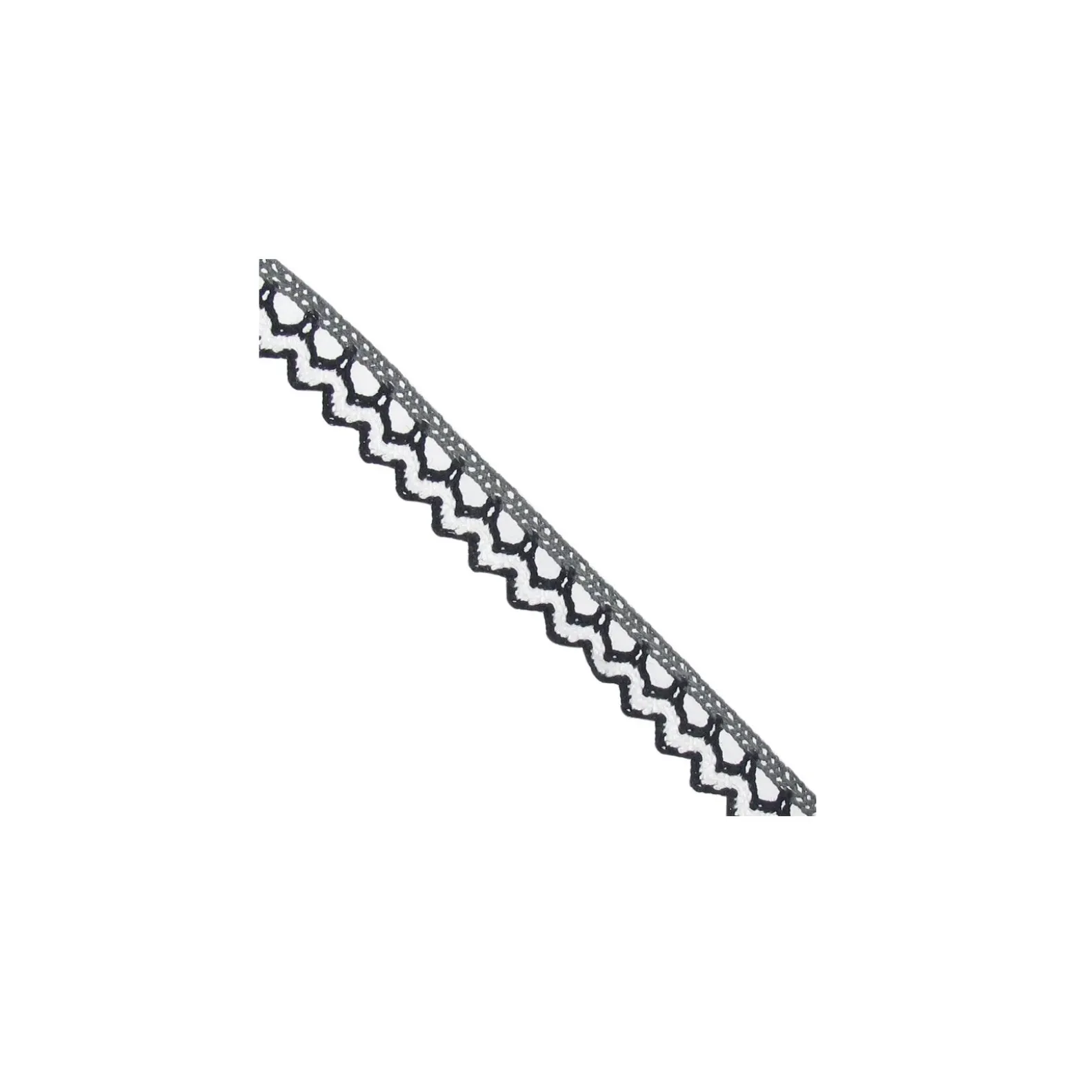 Dentelle multicolore noir et blanc