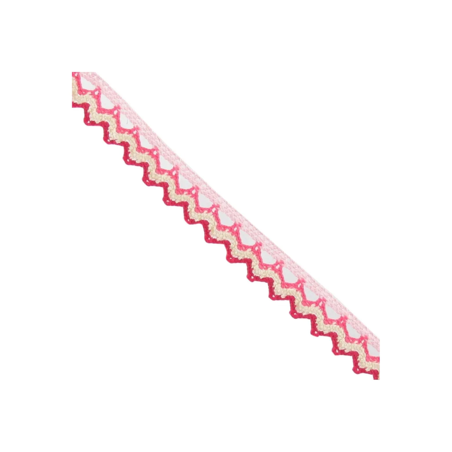 Dentelle multicolore rose