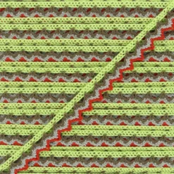 Dentelle multicolore vert