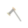 Elastique double volant 15 mm - gris souris - Bobine de 15 m