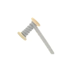 Elastique double volant 15 mm - gris souris - Bobine de 15 m