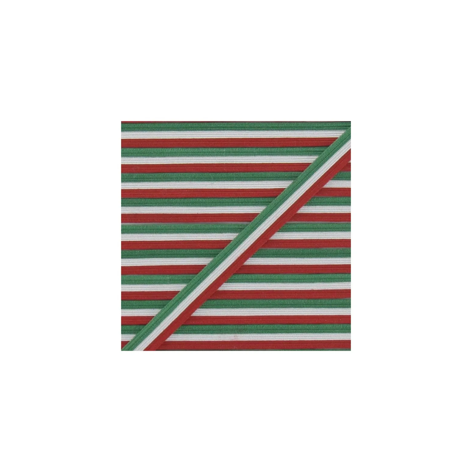 Elastique 7 mm drapeau Italie
