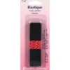 Elastique 25 mm tissé souple noir - long. 1 m - Couture loisirs