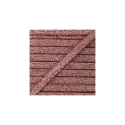 Elastique Plat Lurex Argent 10mm - Carmin