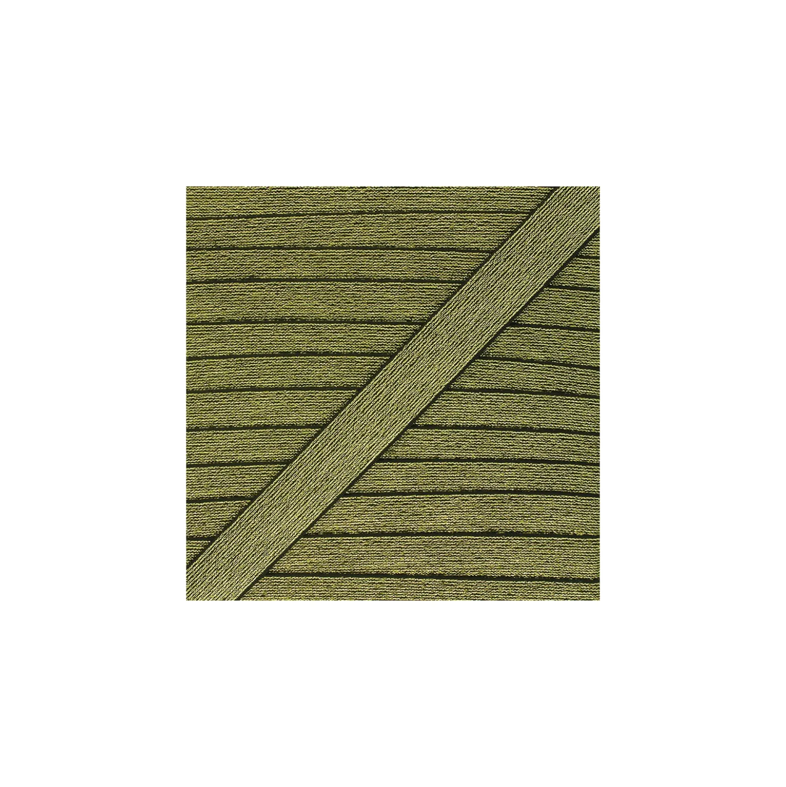 Elastique plat maille métallisée lurex 25mm - or