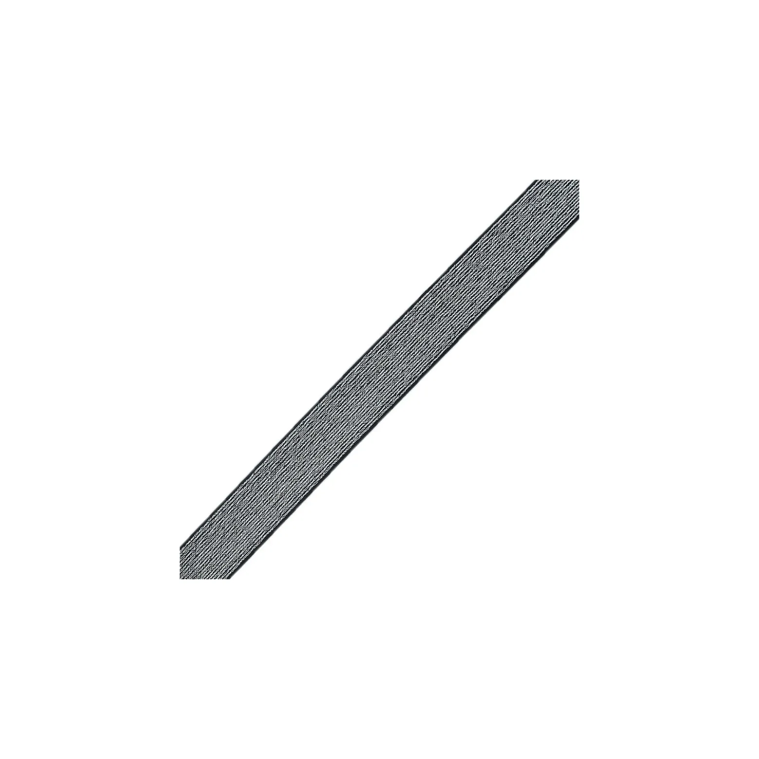 Elastique plat maille métallisée lurex 25mm - argenté