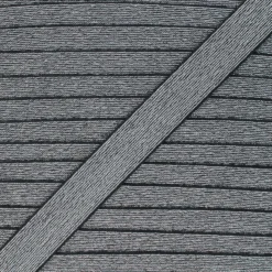 Elastique plat maille métallisée lurex 25mm - argenté