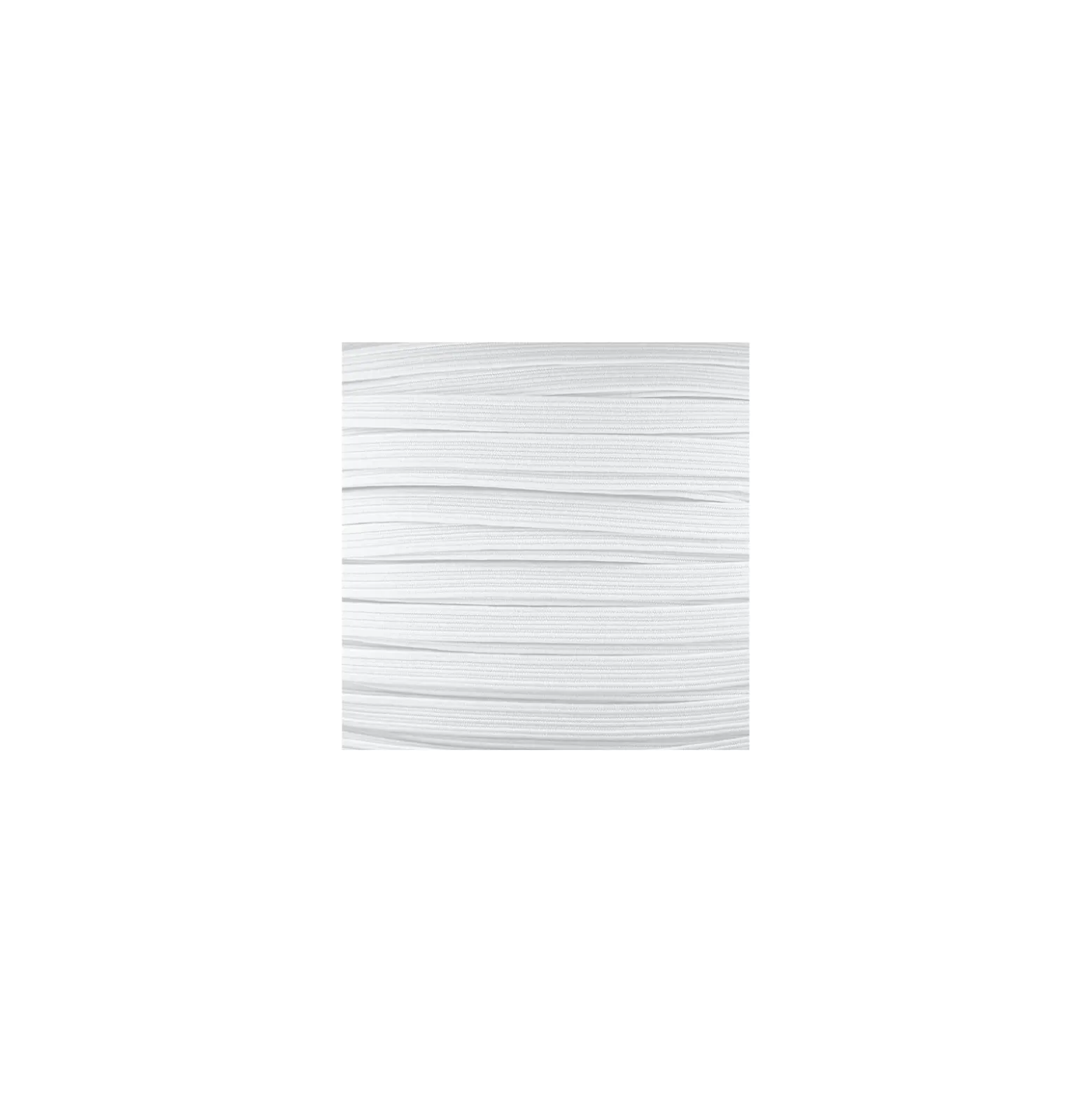 Elastique plat 5 mm - blanc