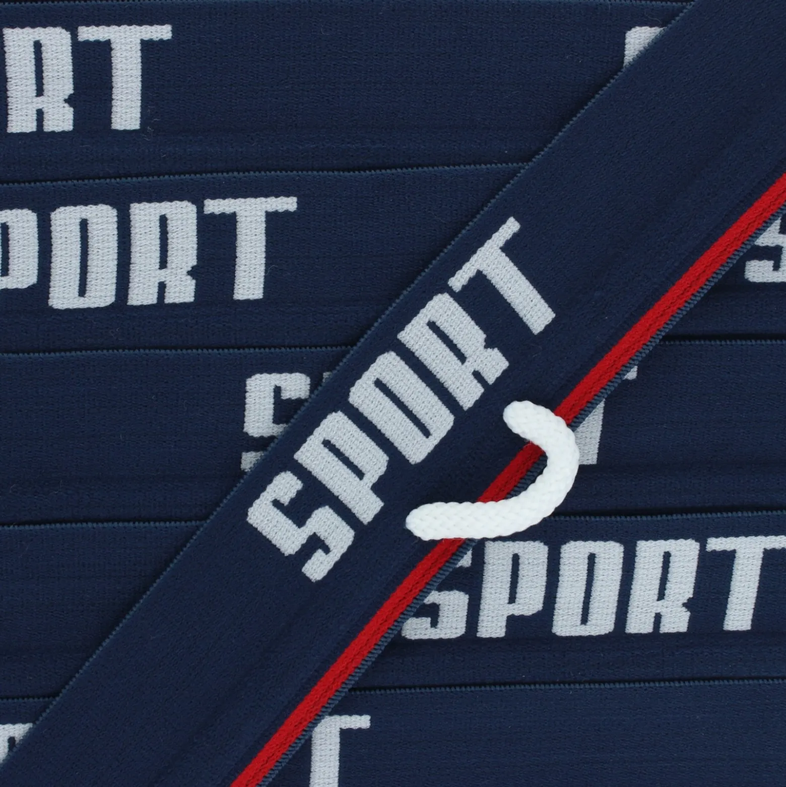 Elastique plat Sportif - bleu marine x 84cm