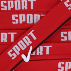 Elastique plat Sportif - rouge x 85cm