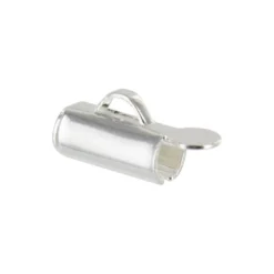 Embout pour bracelet en tissage de perles 9 mm - argenté