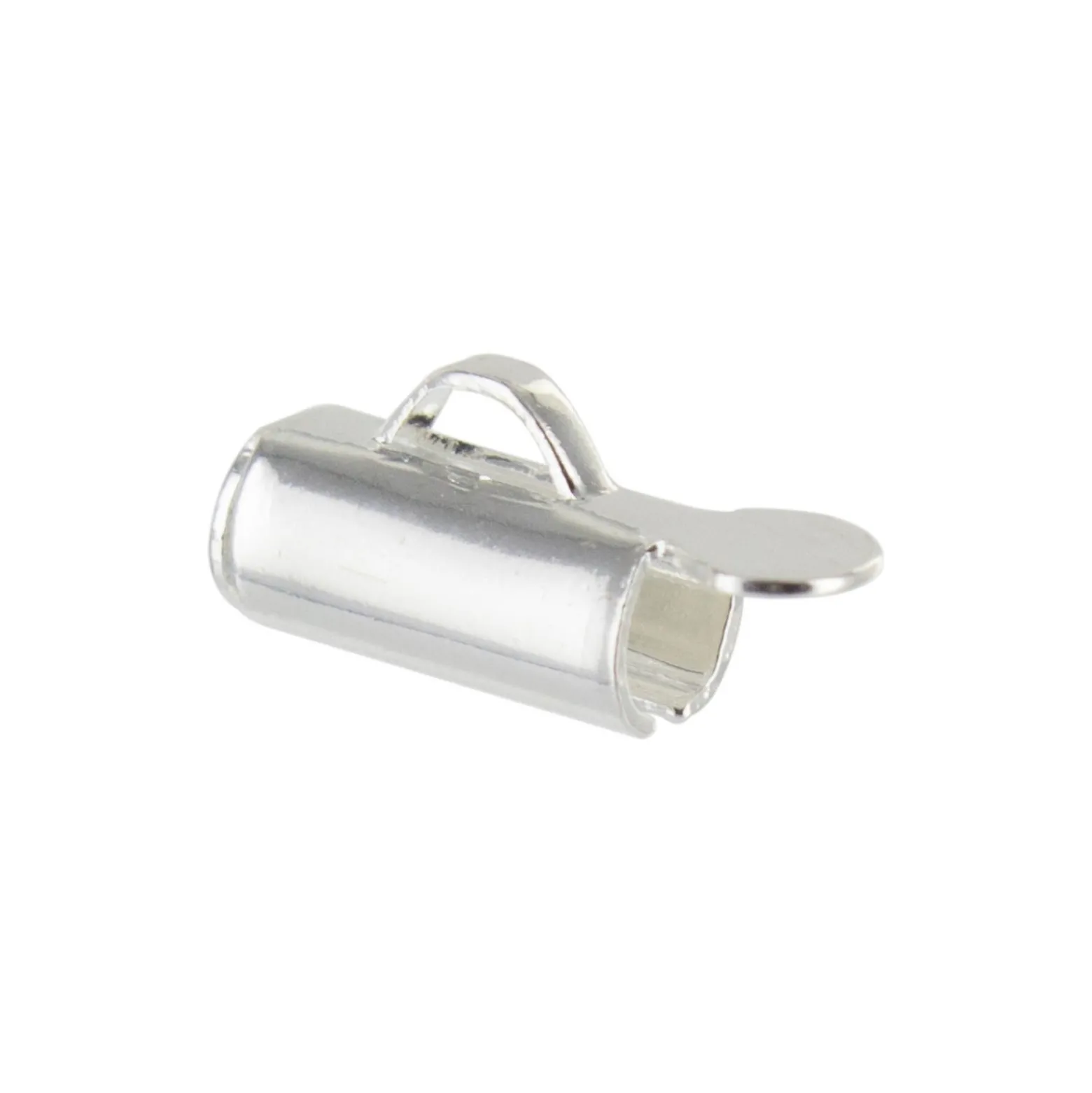 Embout pour bracelet en tissage de perles 9 mm - argenté