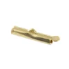 Embout pour bracelet en tissage de perles 20 mm - doré
