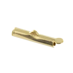 Embout pour bracelet en tissage de perles 20 mm - doré