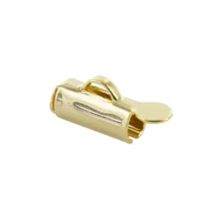 Embout pour bracelet en tissage de perles 9 mm - doré