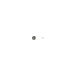 Epingle Kilt Graphic vieil argent