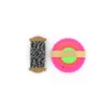 Etiquettes cadeaux rosaces Fluo Multicolore