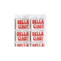 Etiquettes à coudre La Petite Maison Couture - Bella ciao (lot de 8)