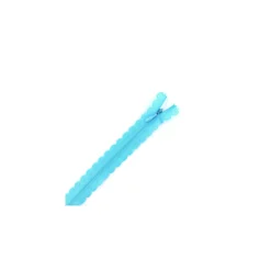 Fermeture éclair® dentelle non séparable invisible - bleu caraïbes