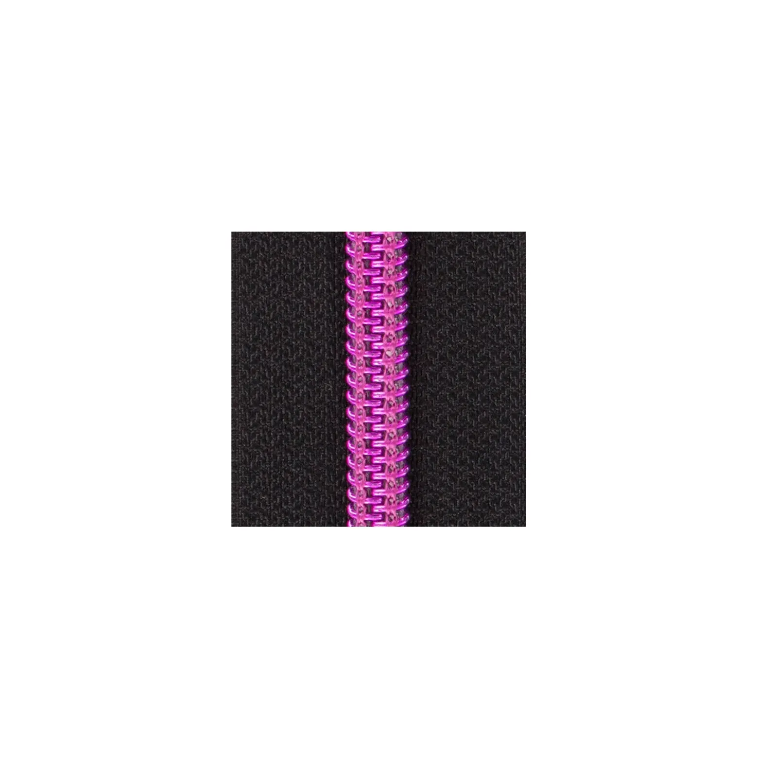 Fermeture éclair® fil métallisé non séparable - fuchsia