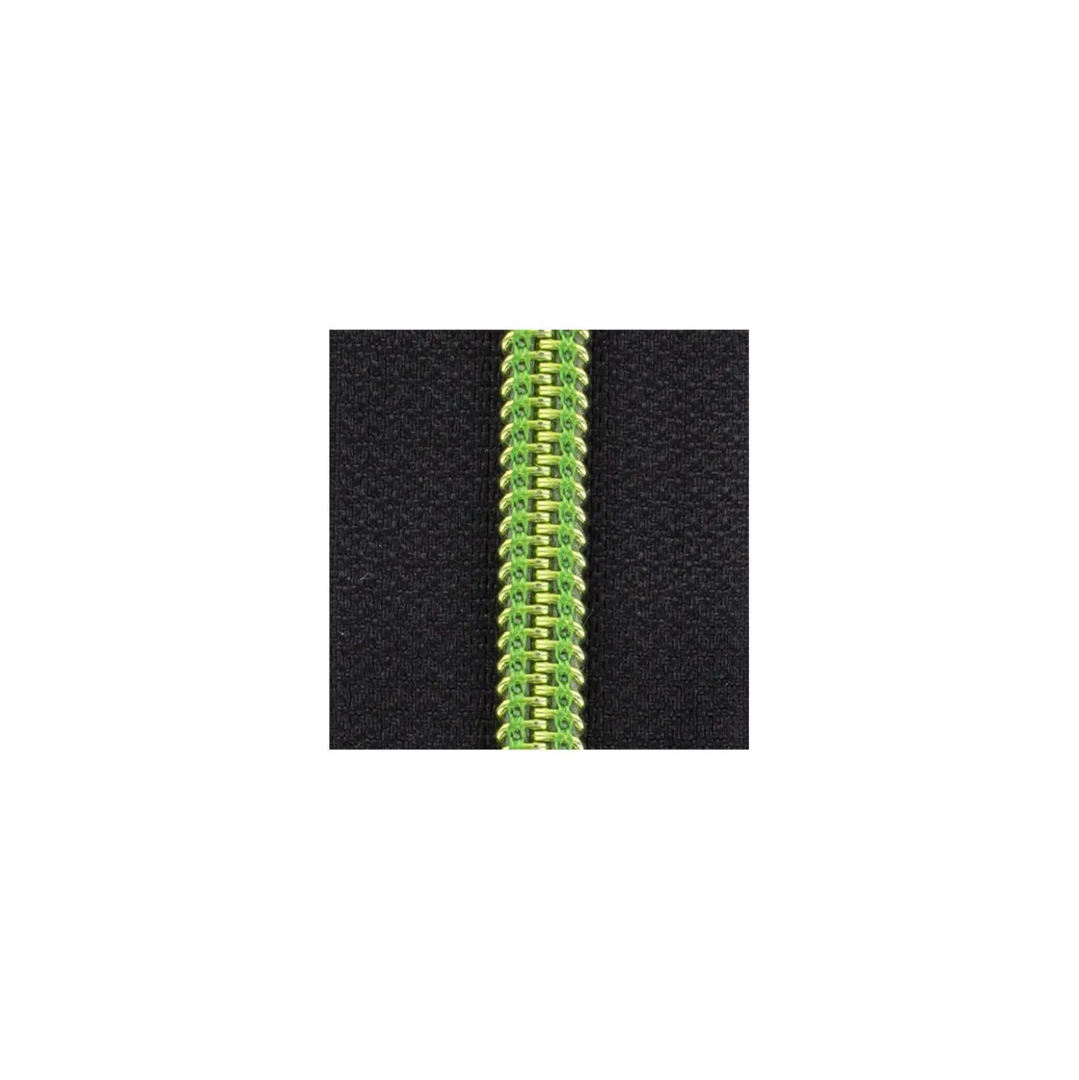 Fermeture éclair® fil métallisé séparable - vert