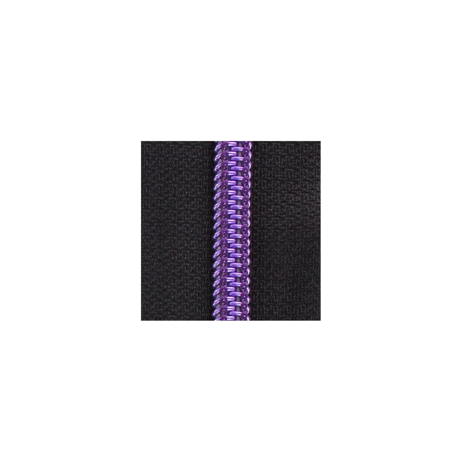 Fermeture éclair® fil métallisé séparable - violet