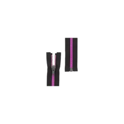 Fermeture éclair® fil métallisé séparable - fuchsia