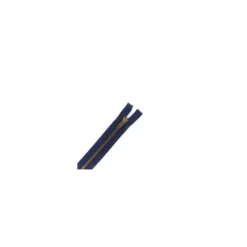 Fermeture Eclair® laiton séparable bleu marine