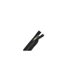 Fermeture Eclair® Motard laiton SEPARABLE noir