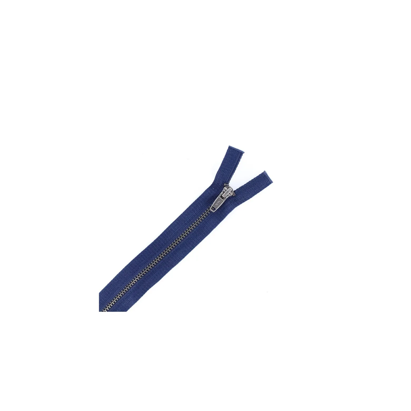Fermeture Eclair® métal noir mat séparable - bleu marine