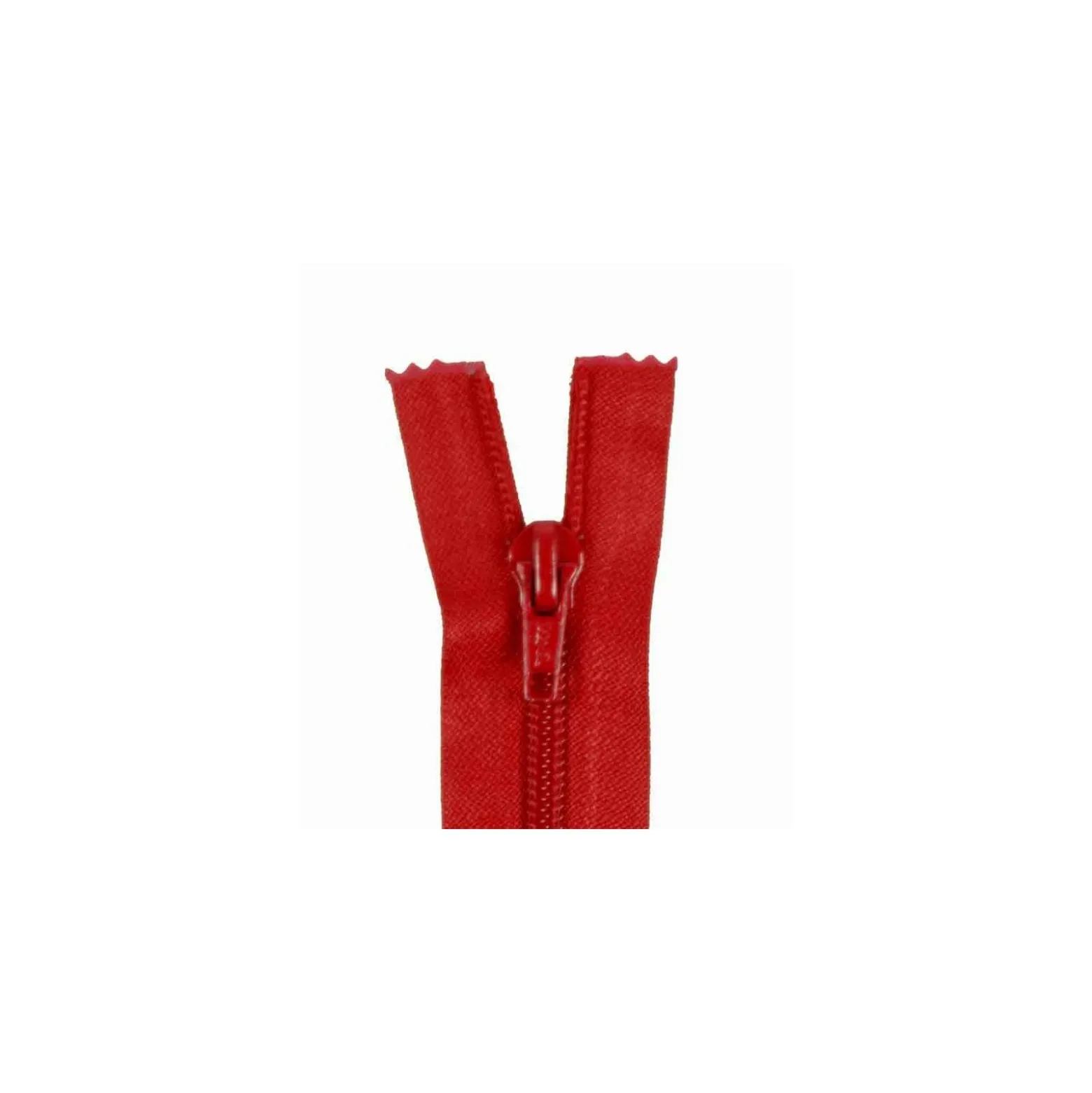 Fermeture Eclair SEPARABLE nylon fine 5 mm - rouge sang