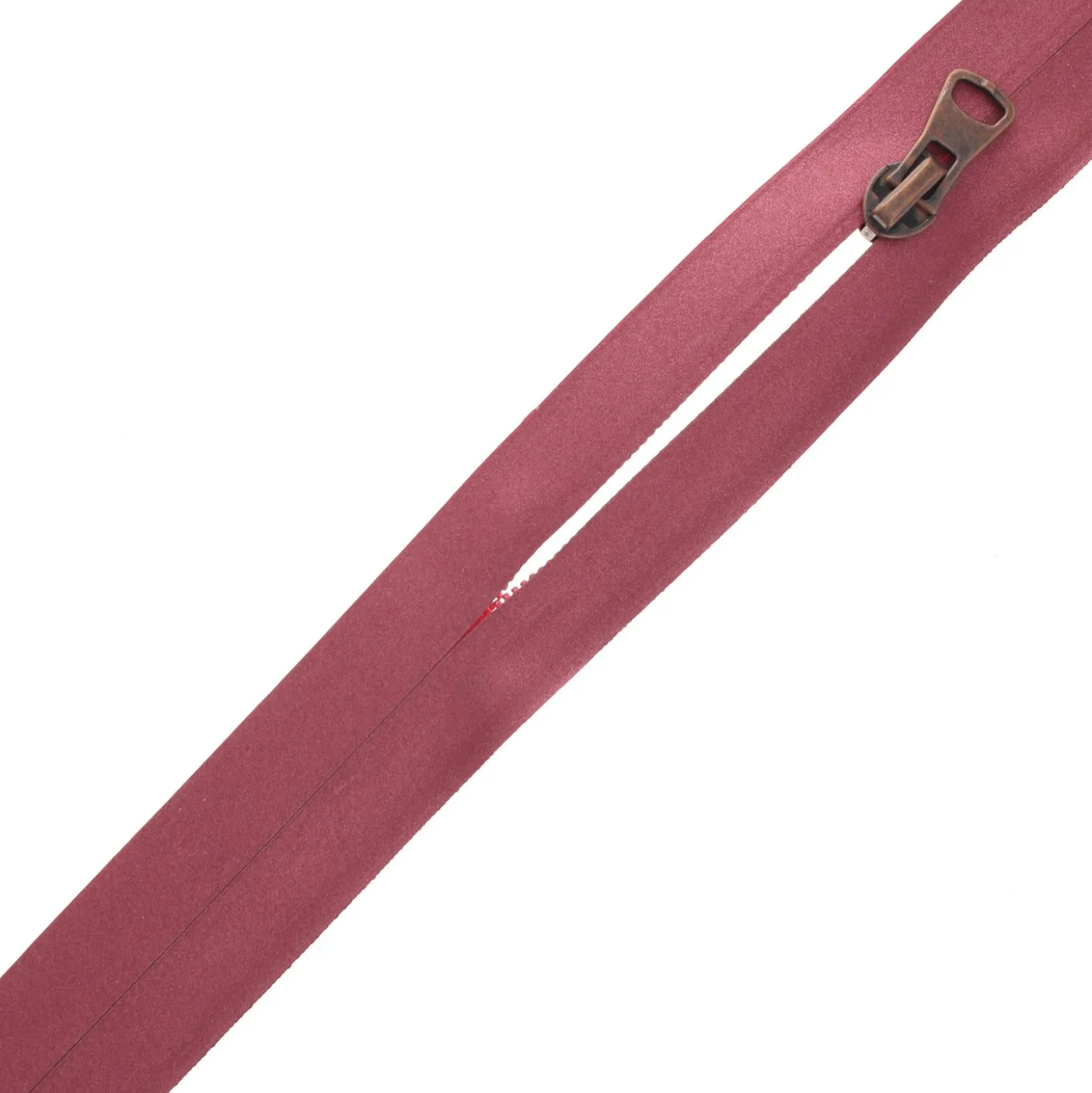 Fermeture à glissière waterproof au mètre Shiny - bordeaux