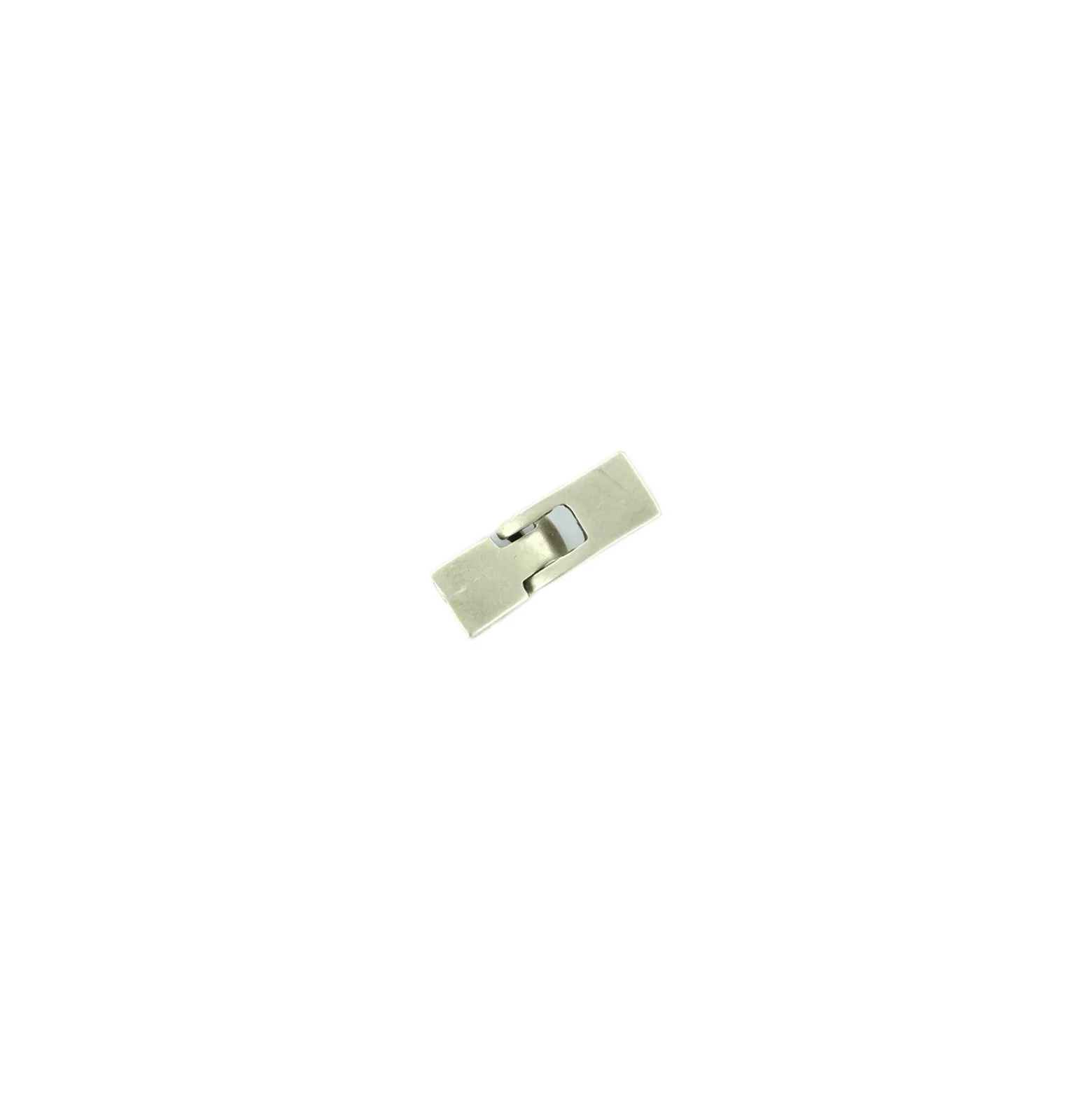 Fermoir pour lacet cuir - nickel mat