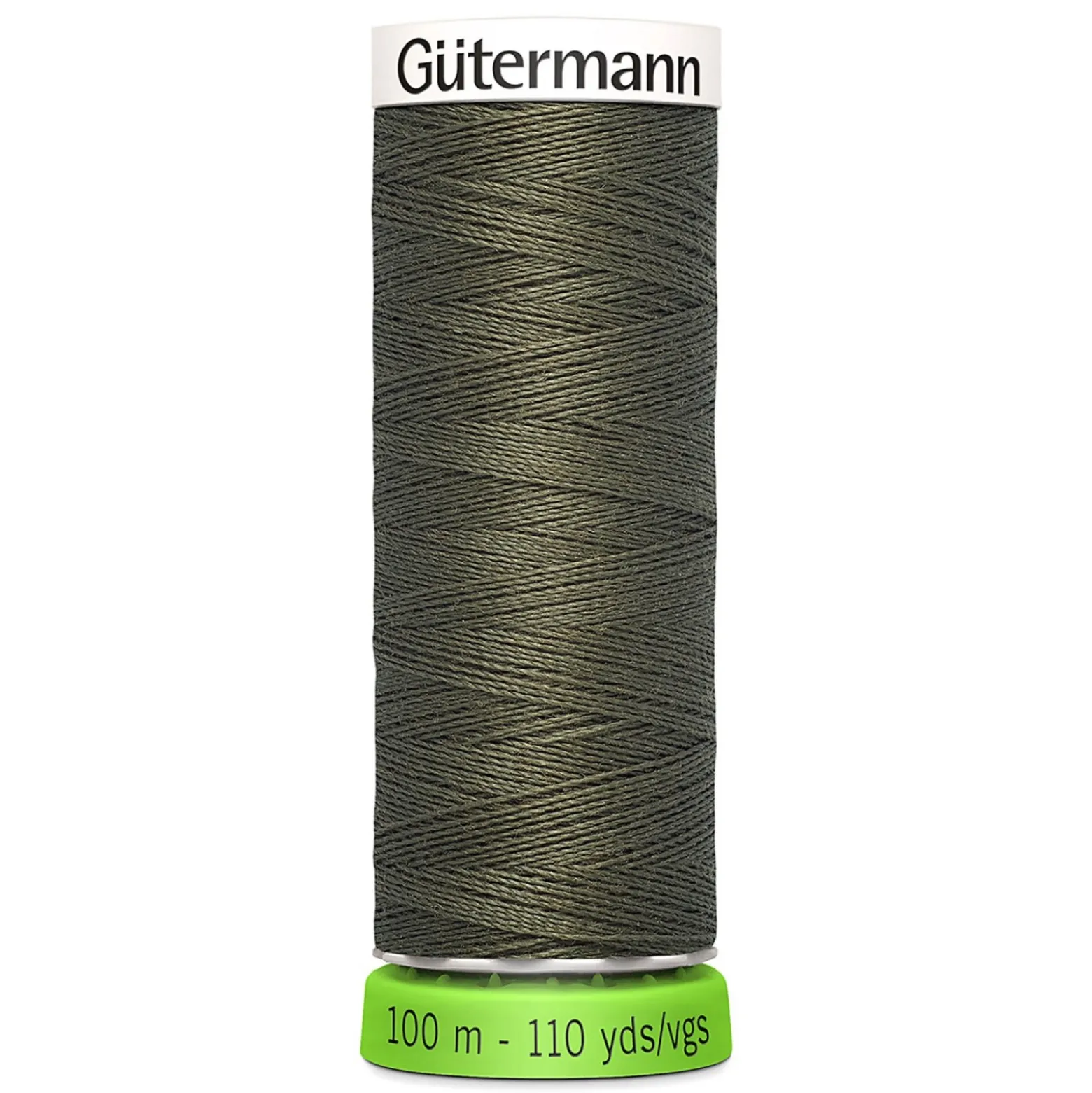 Fil à Coudre Polyester Recyclé 100m - Vert kaki 676