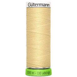 Fil à Coudre Polyester Recyclé 100m - Jaune paille 325