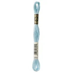 Fil mouliné à broder DMC - 8m - 3761 - aigue-marine bleue