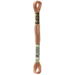 Fil mouliné à broder DMC - 8m - 407 - argile rose