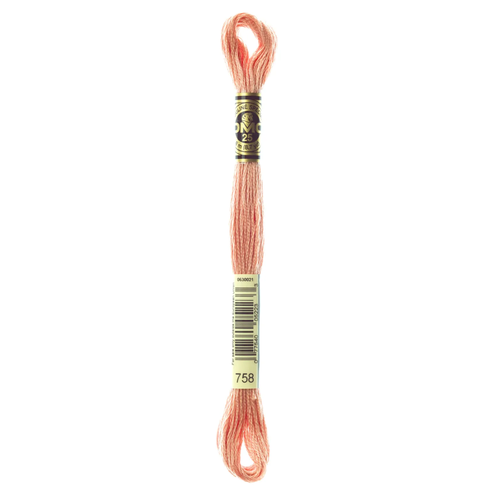 Fil mouliné à broder DMC - 8m - 758 - aube rose